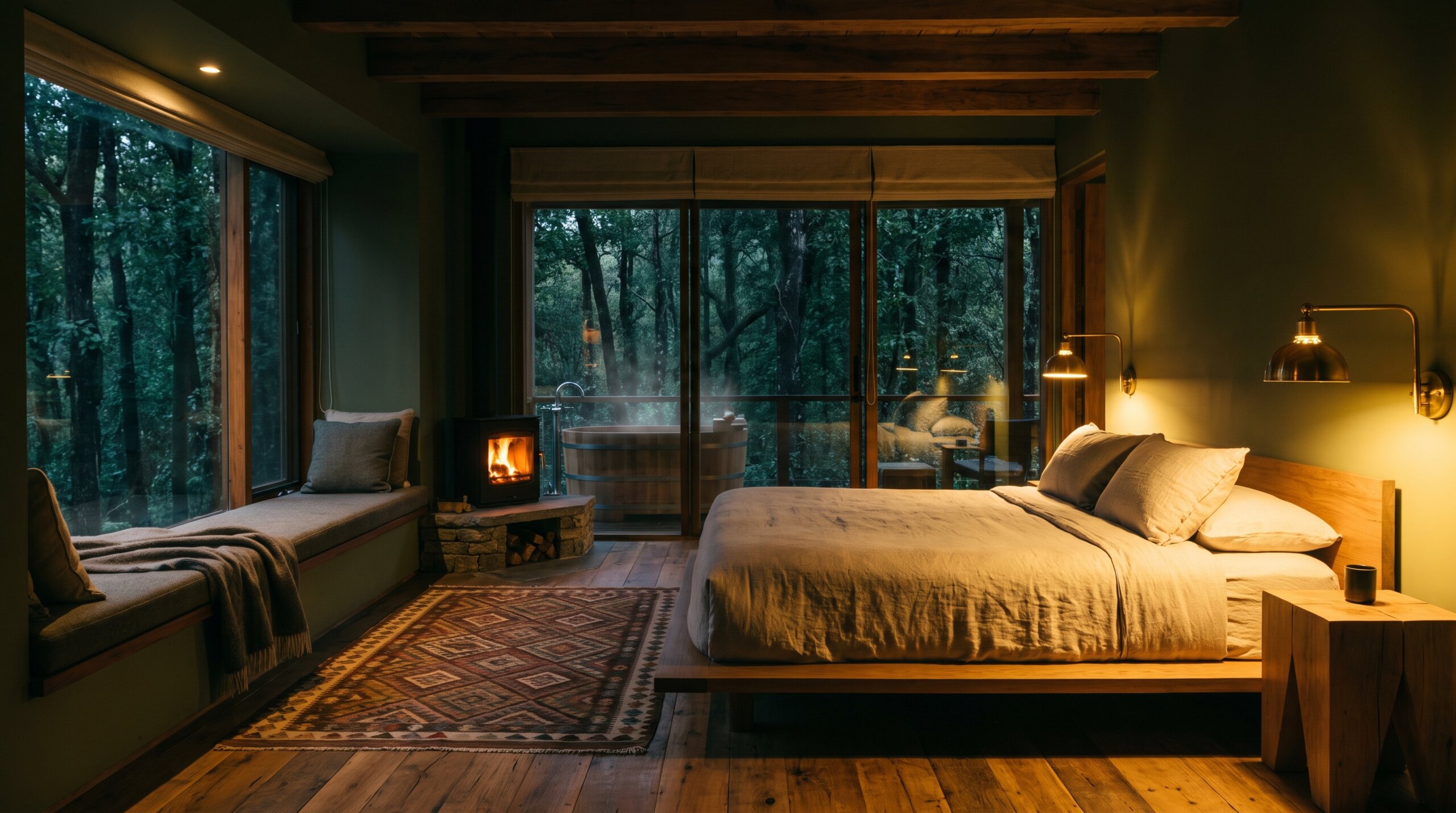 A hearth in the deep forest