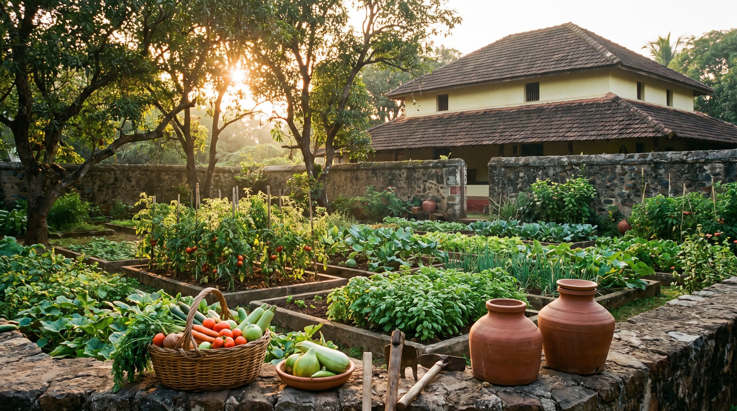 The walled kitchen garden